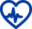 Icon heart blue