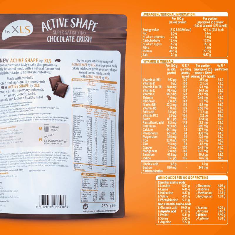 Nutritional Information - Chocolate
