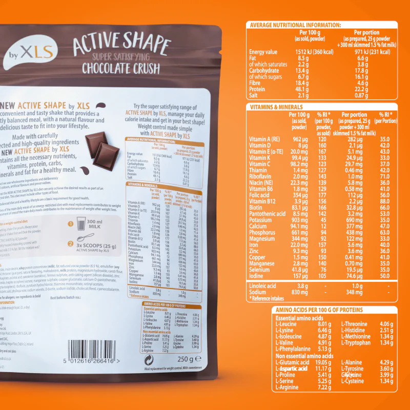 Nutritional Information - Chocolate
